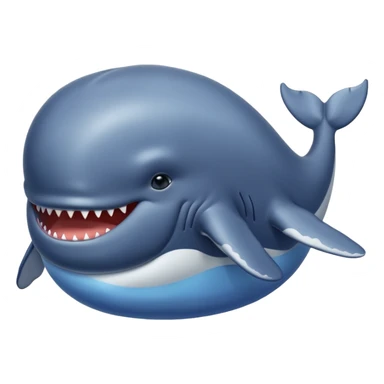 Whale that is morbidly obese  sticker