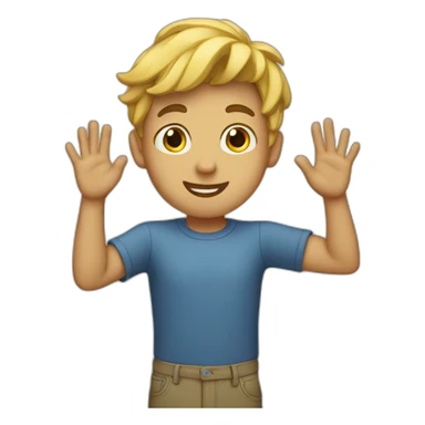 Waving twink sticker
