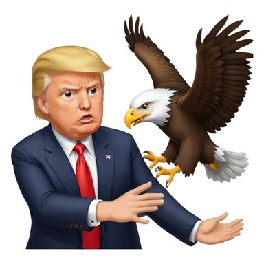 Eagle Killing Donald Trump sticker
