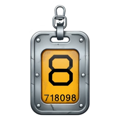 prisoner number tag sticker