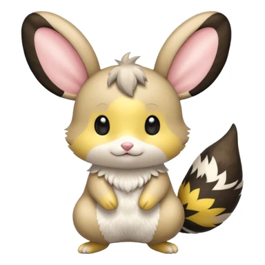 Tropical Minccino-Emolga-fusion  sticker