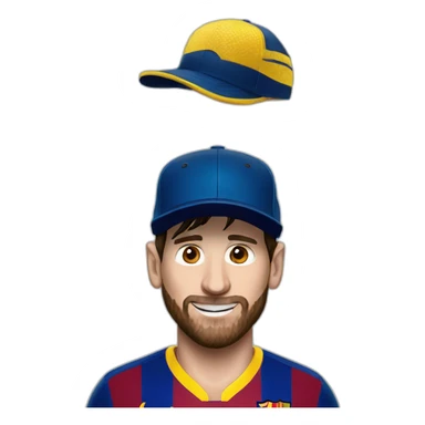 messi with a hat sticker
