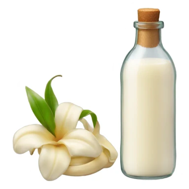 Vanilla in bottle sticker