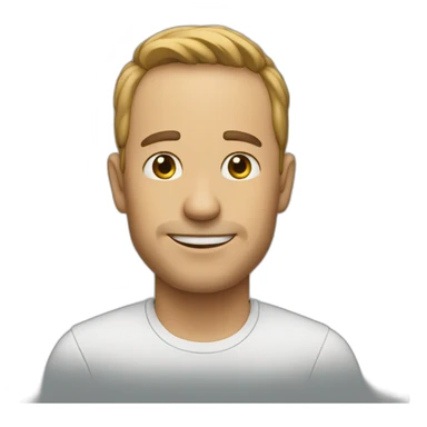 Man saying bye sticker