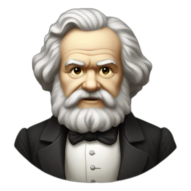 karl marx glad sticker