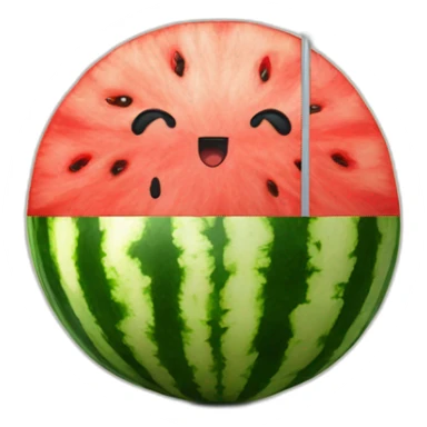 watermelon with flag palestine sticker