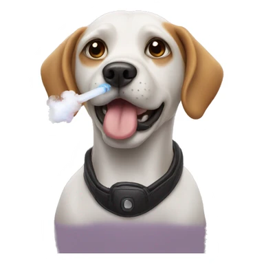Dog with a vape  sticker