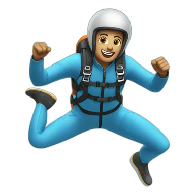 Jumping fix skydiving sticker