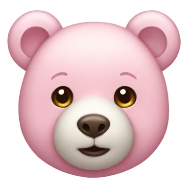 pastel pink teddy bear sticker