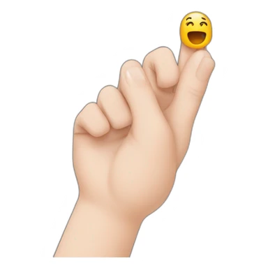 fingers picking a knit sticker