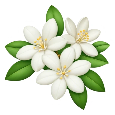 a bunch of jasmine flowers sticker