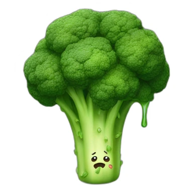brocoli crying sticker