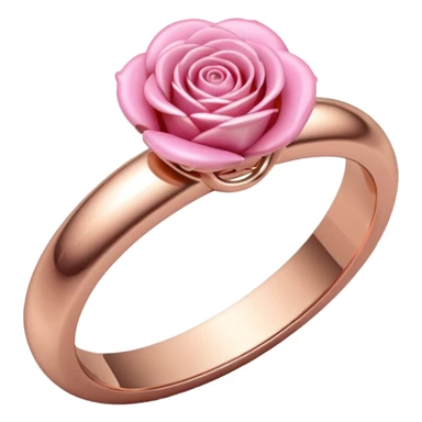 create a wedding ring emoji with a pink tone sticker