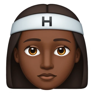 🥷🏽poneles los ojos todos blancos y en la frente ponele la H porfa sticker