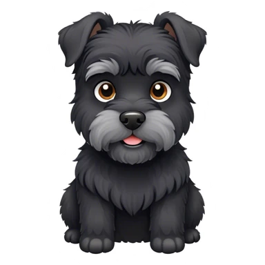 Black schnauzer sticker