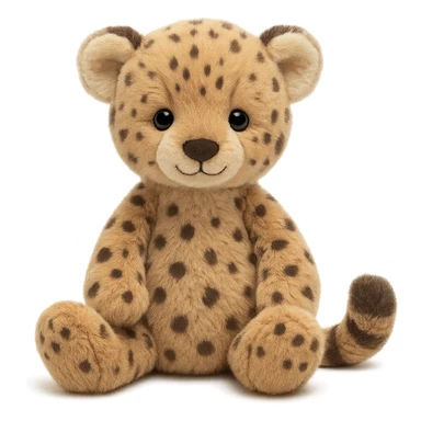 cute baby cheetah jellycat plushie sticker