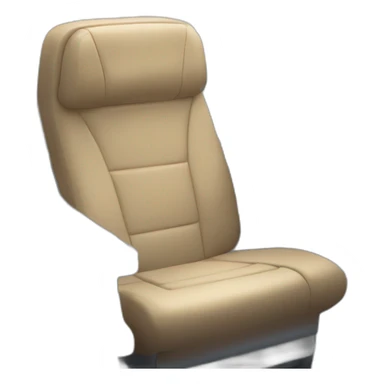 Airplane seat with glass champagne in it sticker