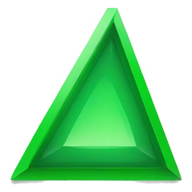 green triangle for kpis upside down sticker