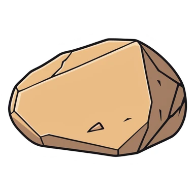 Light brown rock sticker