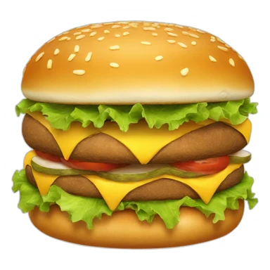 Gigantic burger sticker