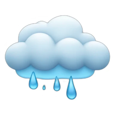 nube con lluvia sticker