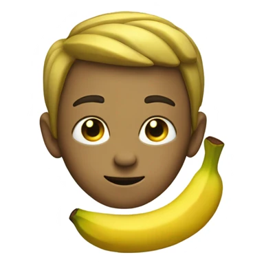 Banana head sticker