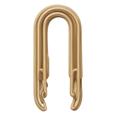 beige paper clip sticker