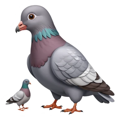 Giant pigeon eating a human  sticker