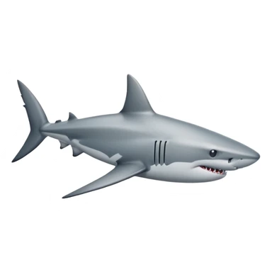 Realistic full bodied Shark sticker