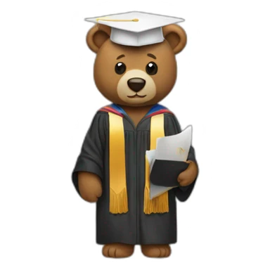 kanye west graduation bear sticker