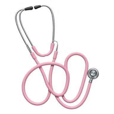 stethoscope, light pink, variation 2 sticker