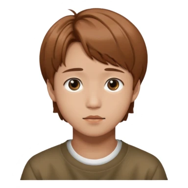 Haechan nct brown hair sticker