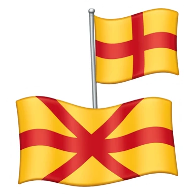 Skåne flag ( looks like Swedish flag but red background and yellow cross) sticker