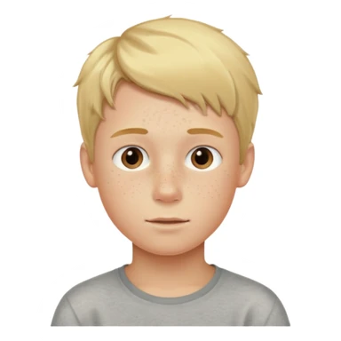 hassidic young boy blond freckles sticker