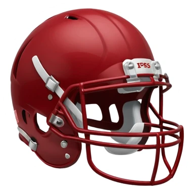 college football player helmets dark red  sticker