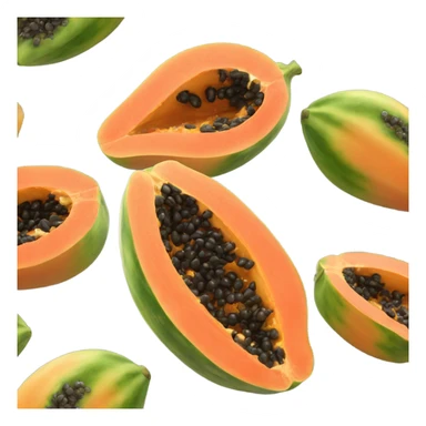 Papaya fruit  sticker
