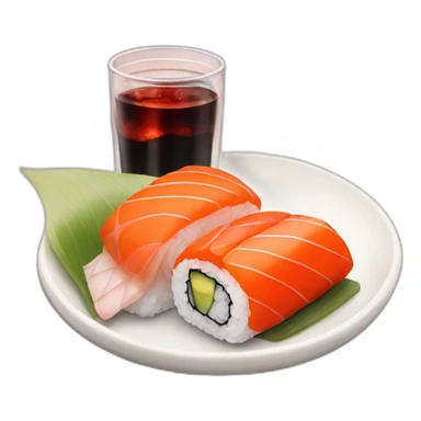 Sushi with coke on the side  sticker