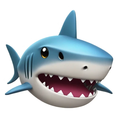 Shark with a caca hat sticker
