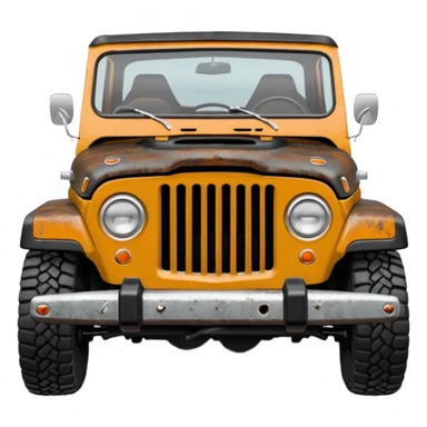 c101 jeepster commando without top with straight flat bonnet sticker