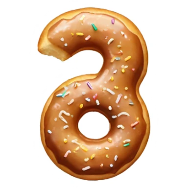 Glazed donut sticker