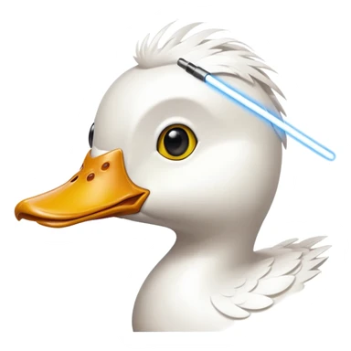 duck with laser eyes sticker