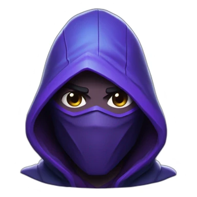 Riot Games Valorant Omen Male Video game character blue purple hooded assassin themed character shrouded wraith sticker