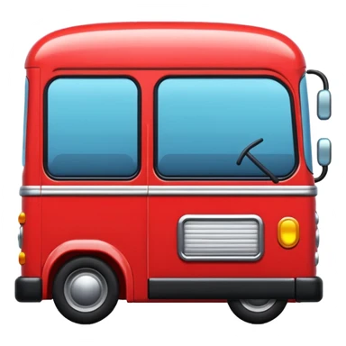 UK emojino lile red buss or symbols sticker