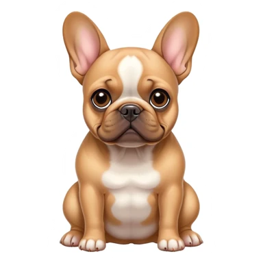 Fawn French bulldog  sticker