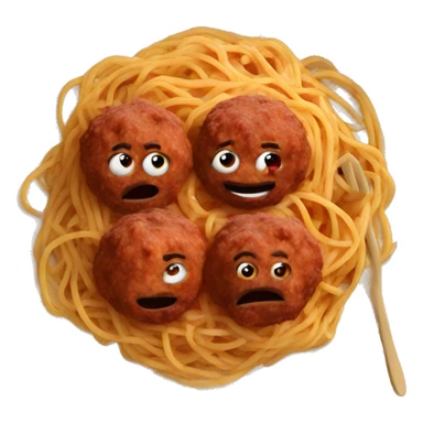 Spaghetti and meatballs  sticker