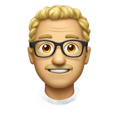 Hecht mit Brille sticker