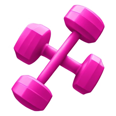Pink dumbbell  sticker