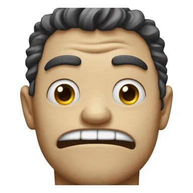 Mad emoi whit tears in his eyes  sticker