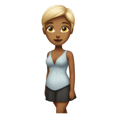 girl with an hourglass figure sticker