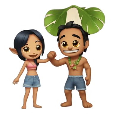 Stitch and Lilo  sticker